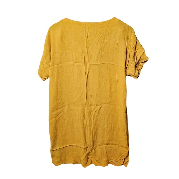 Madewell Mustard Yellow T Shirt Dress Short Sleeve Medium - Great Condition - Picture 5 of 5